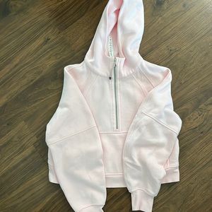 Cropped scuba 1/4 zip